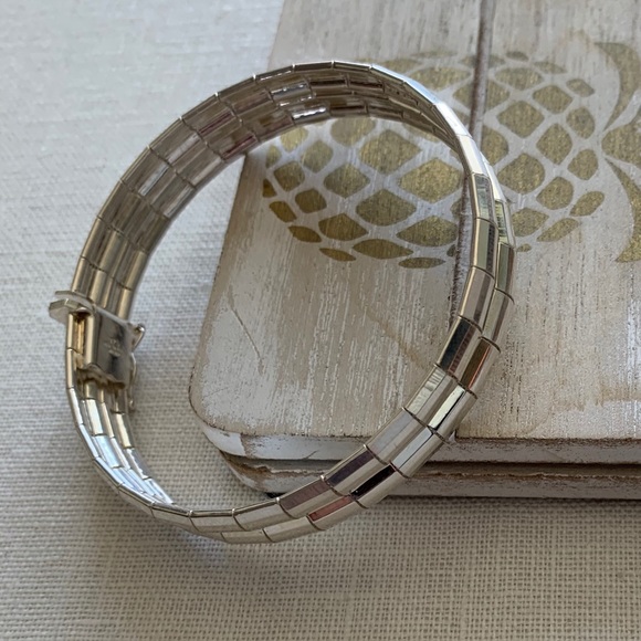 925 Sterling Silver Milor Italy Omega Bracelet - Picture 6 of 8